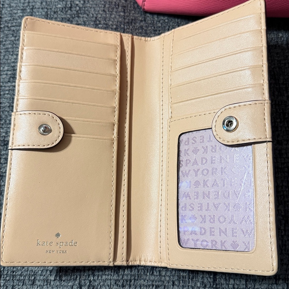 Kate Spade Stacie Bubblegum Pink Laptop Tote and Wallet - Picture 5 of 6